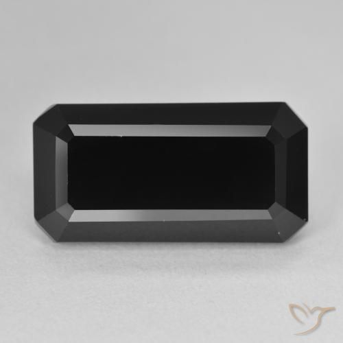 13.27ct Natural Chorlo Turmalina, corte esmeralda, Opaco