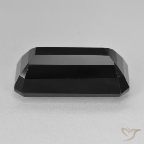 Turmalina Chorlo natural de 13.27 ct, Corte Octágono / Esmeralda, Opaco