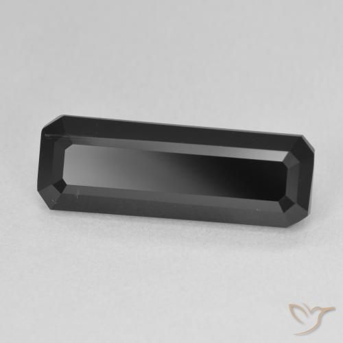 Turmalina Chorlo natural de 7.20 ct, Corte Octágono / Esmeralda, Opaco