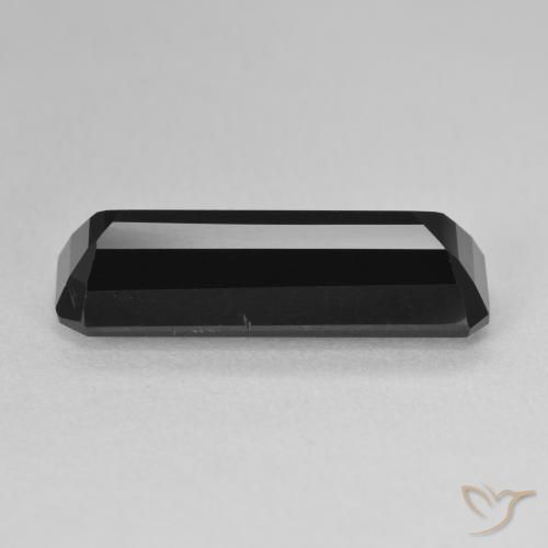 Turmalina Chorlo natural de 7.20 ct, Corte Octágono / Esmeralda, Opaco