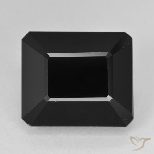 16.64ct Natural Chorlo Turmalina, corte esmeralda, Opaco