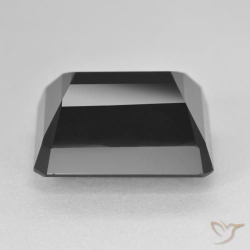 Turmalina Chorlo natural de 16.64 ct, Corte Octágono / Esmeralda, Opaco
