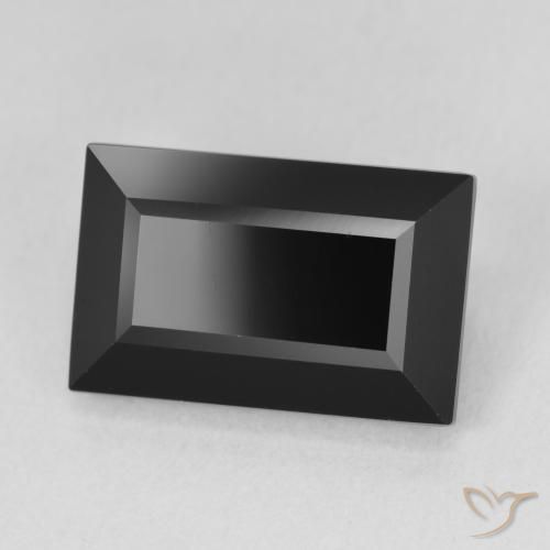 Turmalina Chorlo natural de 7.82 ct, Corte Baguette, Opaco