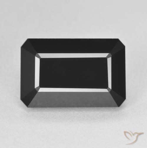 9.48ct Natural Chorlo Turmalina, corte esmeralda, Opaco