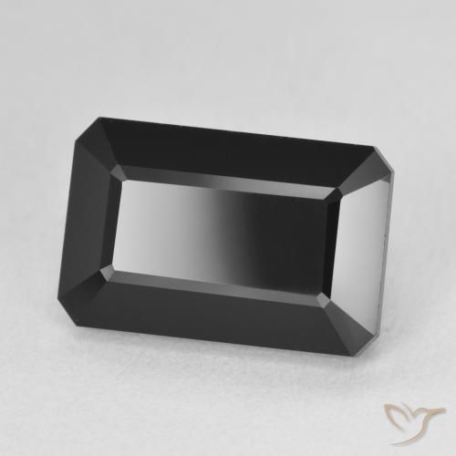 Turmalina Chorlo natural de 9.48 ct, Corte Octágono / Esmeralda, Opaco