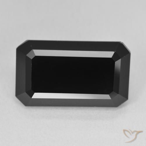 11.61ct Natural Chorlo Turmalina, corte esmeralda, Opaco