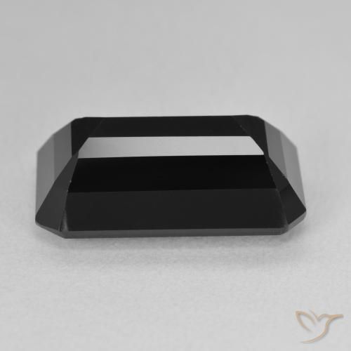 Turmalina Chorlo natural de 11.61 ct, Corte Octágono / Esmeralda, Opaco