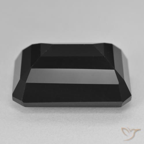 Turmalina Chorlo natural de 25.94 ct, Corte Octágono / Esmeralda, Opaco