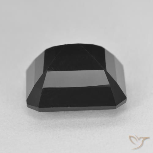 Turmalina Chorlo natural de 10.24 ct, Corte Octágono / Esmeralda, Opaco