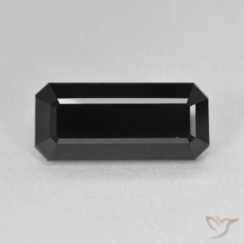 4.79ct Natural Chorlo Turmalina, corte esmeralda, Opaco