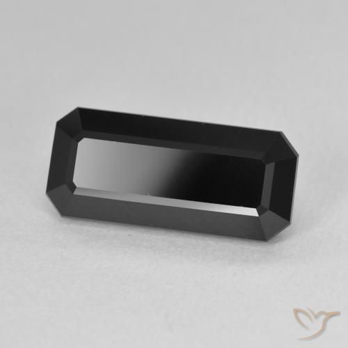Turmalina Chorlo natural de 4.79 ct, Corte Octágono / Esmeralda, Opaco