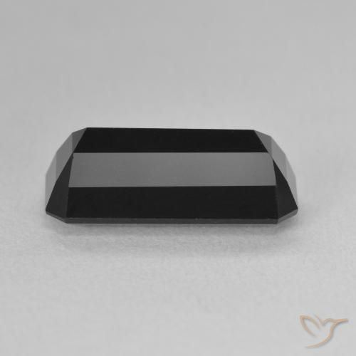 Turmalina Chorlo natural de 4.79 ct, Corte Octágono / Esmeralda, Opaco