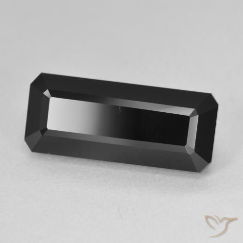 Turmalina Chorlo natural de 8.17 ct, Corte Octágono / Esmeralda, Opaco