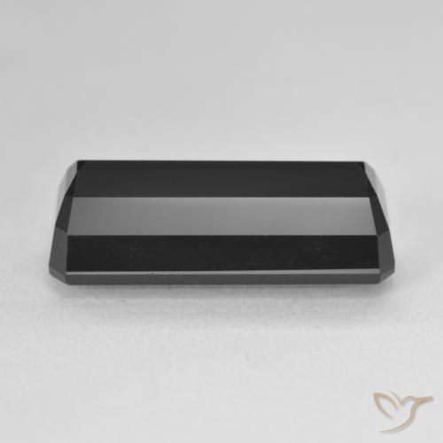 Turmalina Chorlo natural de 8.17 ct, Corte Octágono / Esmeralda, Opaco