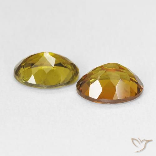 Gemas de Turmalina Dorado medio natural de 2.08 ct, Ovalada, VS