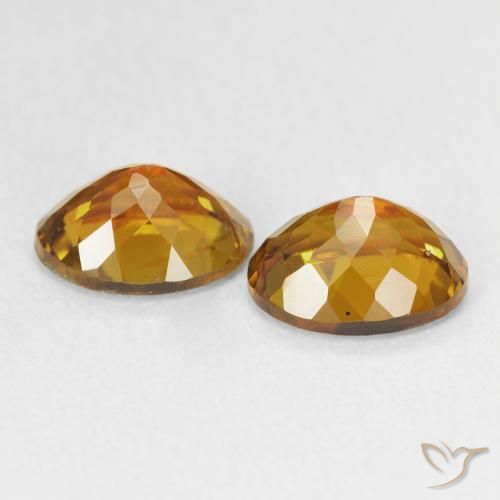 Gemas de Turmalina Dorado medio natural de 2.77 ct, Ovalada, VS