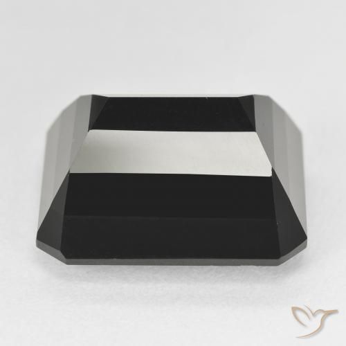 Turmalina Chorlo natural de 22.86 ct, Corte Octágono / Esmeralda, Opaco