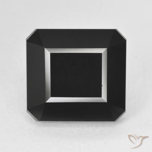8.84ct Natural Chorlo Turmalina, corte esmeralda, Opaco