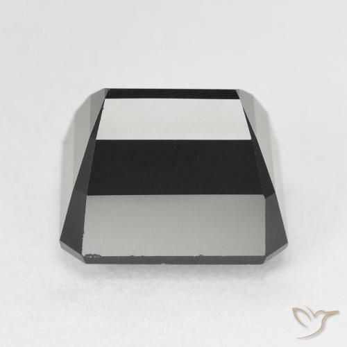 Turmalina Chorlo natural de 8.84 ct, Corte Octágono / Esmeralda, Opaco