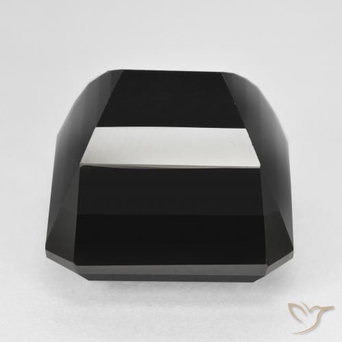 Turmalina Chorlo natural de 38.66 ct, Corte Octágono / Esmeralda, Opaco