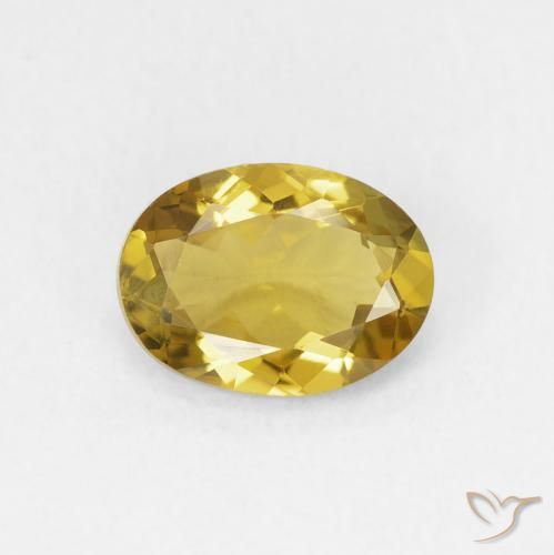 1.24ct Natural Dorado turmalina, Ovalada, VVS-VS