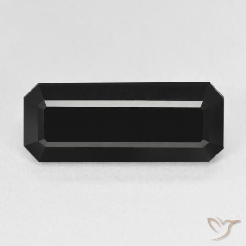 6.22ct Natural Chorlo Turmalina, corte esmeralda, Opaco