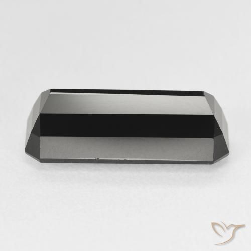 Turmalina Chorlo natural de 6.22 ct, Corte Octágono / Esmeralda, Opaco