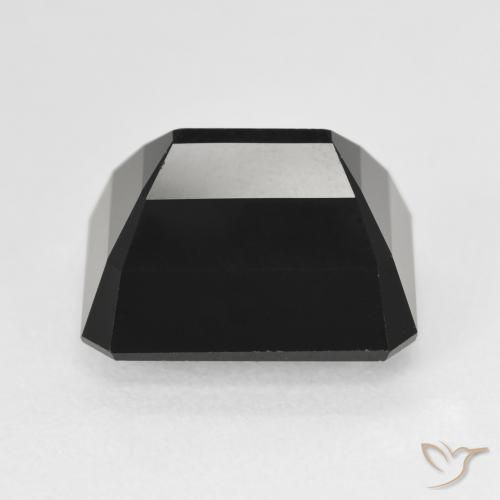 Turmalina Chorlo natural de 9.56 ct, Corte Octágono / Esmeralda, Opaco