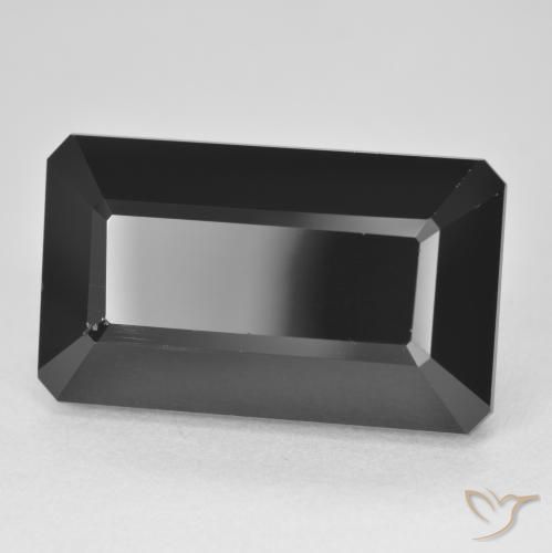 Turmalina Chorlo natural de 23.38 ct, Corte Octágono / Esmeralda, Opaco