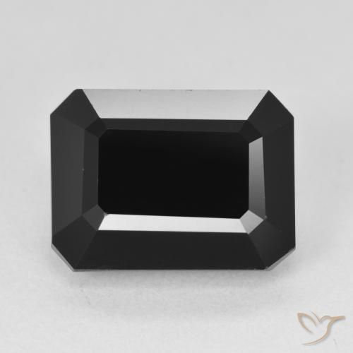 8.39ct Natural Chorlo Turmalina, corte esmeralda, Opaco