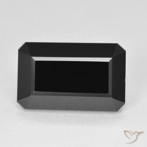 9.61ct Natural Chorlo Turmalina, corte esmeralda, Opaco
