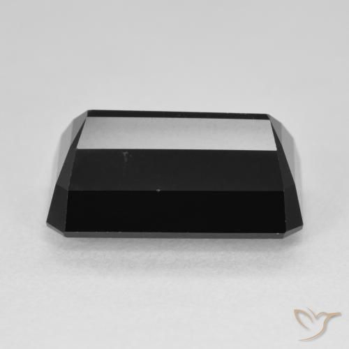 Turmalina Chorlo natural de 9.61 ct, Corte Octágono / Esmeralda, Opaco