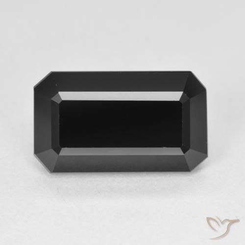 6.64ct Natural Chorlo Turmalina, corte esmeralda, Opaco