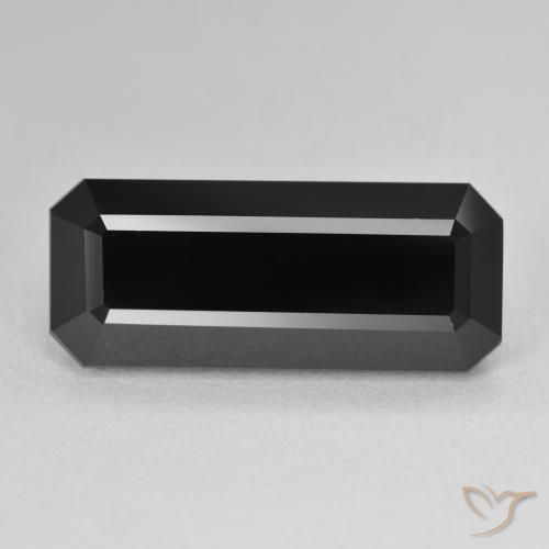 10.94ct Natural Chorlo Turmalina, corte esmeralda, Opaco