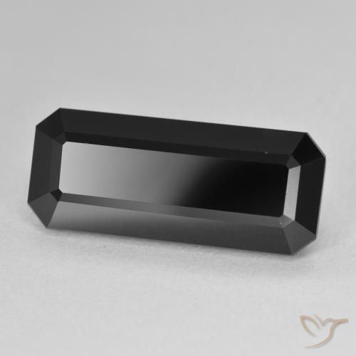 Turmalina Chorlo natural de 10.94 ct, Corte Octágono / Esmeralda, Opaco