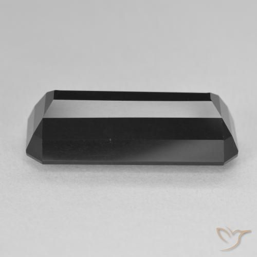 Turmalina Chorlo natural de 10.94 ct, Corte Octágono / Esmeralda, Opaco