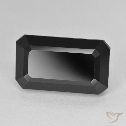 Turmalina Chorlo natural de 11.38 ct, Corte Octágono / Esmeralda, Opaco