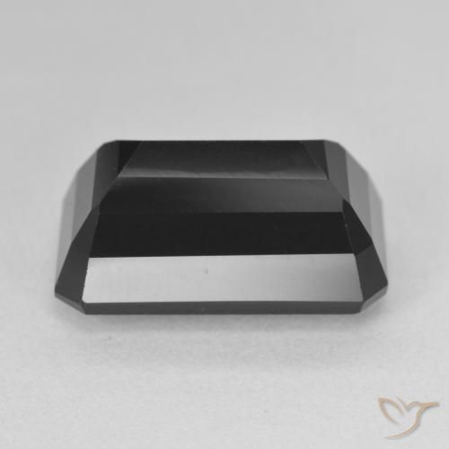 Turmalina Chorlo natural de 11.38 ct, Corte Octágono / Esmeralda, Opaco