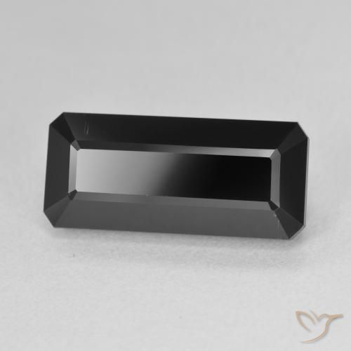Turmalina Chorlo natural de 7.51 ct, Corte Octágono / Esmeralda, Opaco