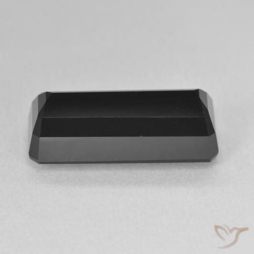 Turmalina Chorlo natural de 7.51 ct, Corte Octágono / Esmeralda, Opaco