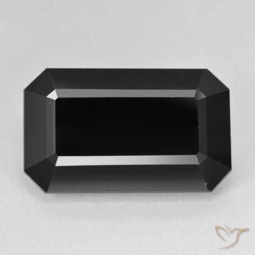 18.21ct Natural Chorlo Turmalina, corte esmeralda, Opaco