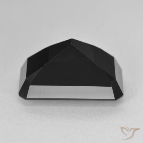 Turmalina Chorlo natural de 9.26 ct, Corte Octágono / Esmeralda, Opaco