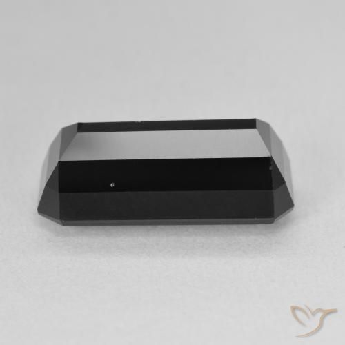 Turmalina Chorlo natural de 7.43 ct, Corte Octágono / Esmeralda, Opaco