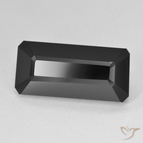 Turmalina Chorlo natural de 11.34 ct, Corte Octágono / Esmeralda, Opaco