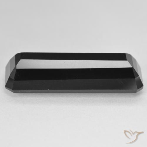 Turmalina Chorlo natural de 18.54 ct, Corte Octágono / Esmeralda, Opaco