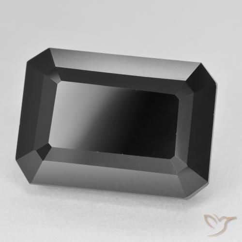 Turmalina Chorlo natural de 25.38 ct, Corte Octágono / Esmeralda, Opaco