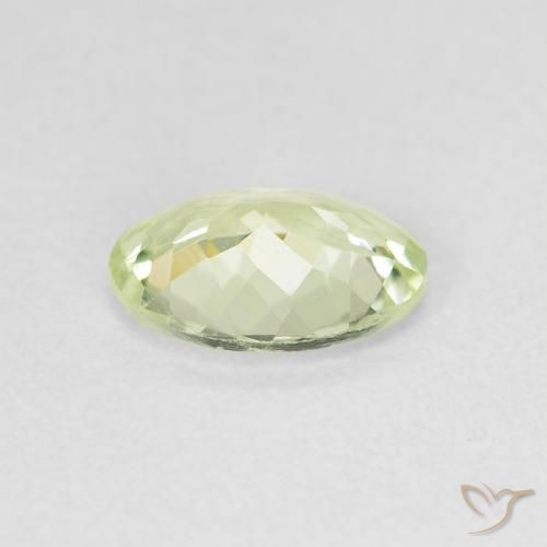 Turmalina Verde amarillo natural de 1.05 ct, Ovalada, VVS