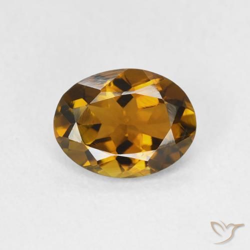 1.13ct Natural Marrón-oro turmalina, Ovalada, VVS-VS
