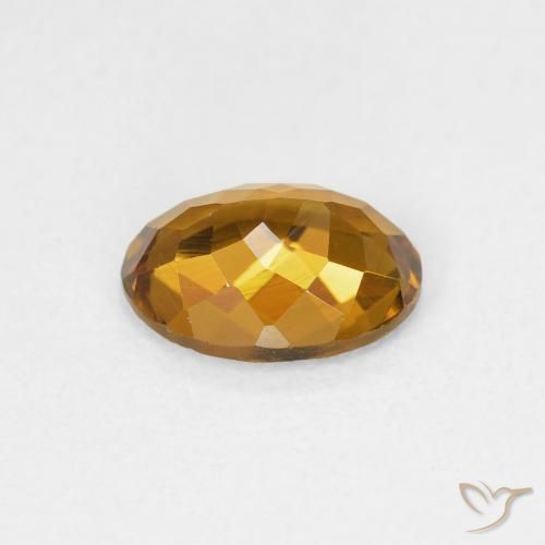 Turmalina Marrón-oro natural de 1.04 ct, Ovalada, VVS
