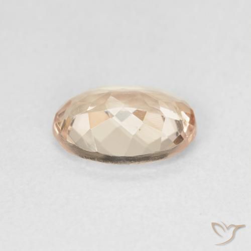 Turmalina Rosado salmón natural de 1.14 ct, Ovalada, VVS-VS